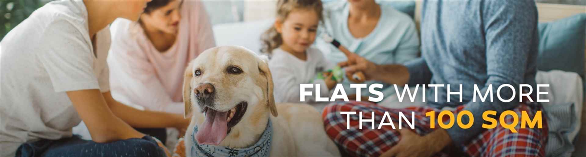 Flats with more than 100 m²