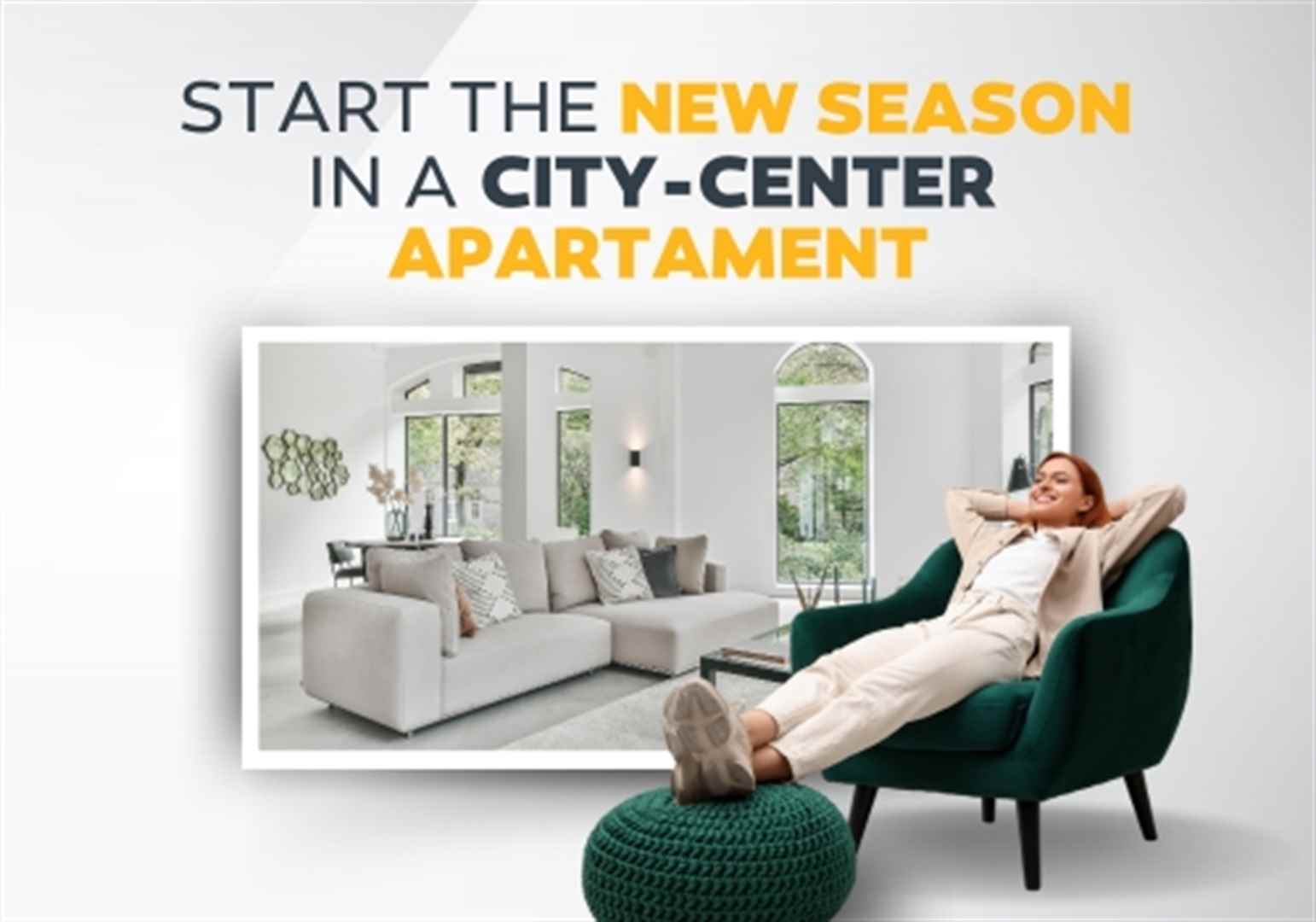 Start a new chapter in an apartment in the heart of the city