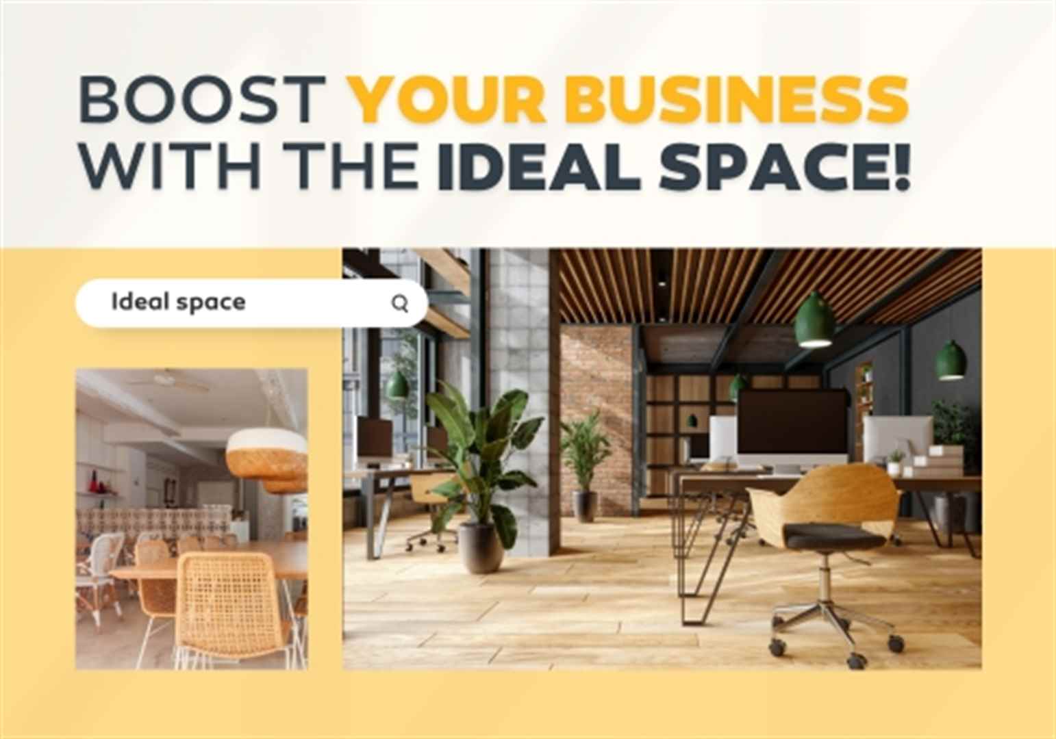 Boost your business with the ideal space! 