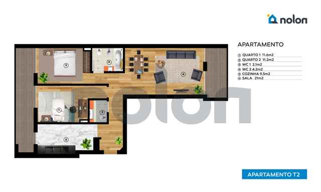 Apartment / Flat, Almada - 109536